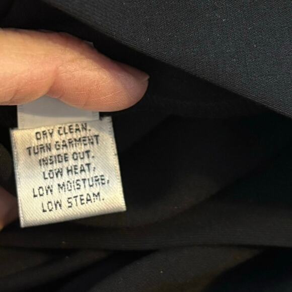 NEW St John Caviar Emma Dress Pants Trousers Plus Size 16 Black Minimal Capsule - Picture 5 of 5